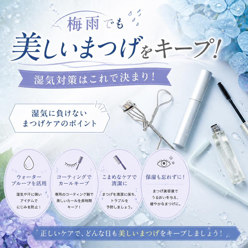 梅雨でも美しいまつげをキープ！湿気対策はこれで決まり！