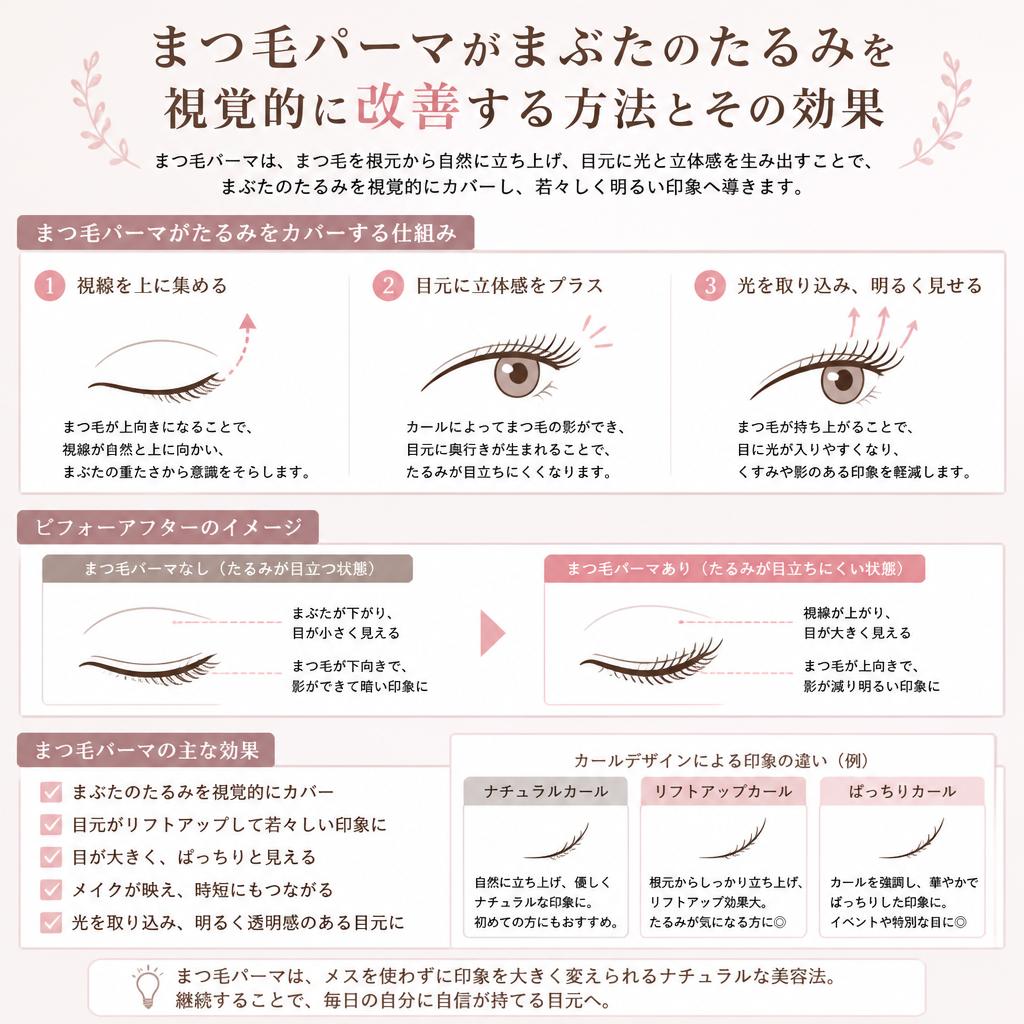 2. まつ毛パーマがたるみに与える影響